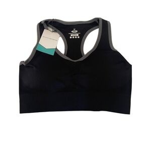 Exercise Bra Sport Large Heathyoga black removable padding‎ NWT